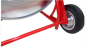 Preview: ABROLLWAGEN ROT / VERZINKT ROBUST ABLAGE BREMSE