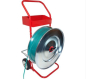 Preview: ABROLLWAGEN ROT / VERZINKT ROBUST ABLAGE BREMSE
