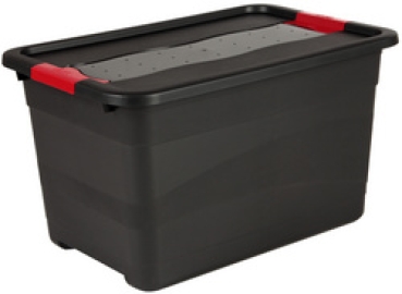 keeeper Aufbewahrungsbox "eckhart", 52 Liter, graphite/rot