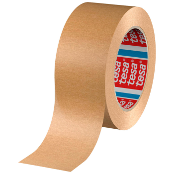 tesa Packband 4713 braun – Papierklebeband 75 mm x 50 m für leichte Kartons