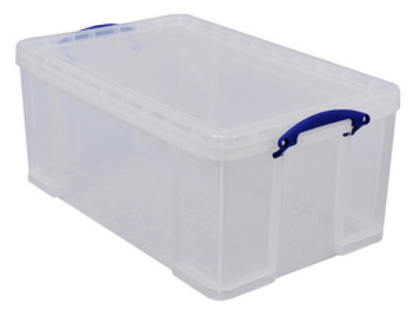 Really Useful Box Aufbewahrungsbox 64 Liter, transparent