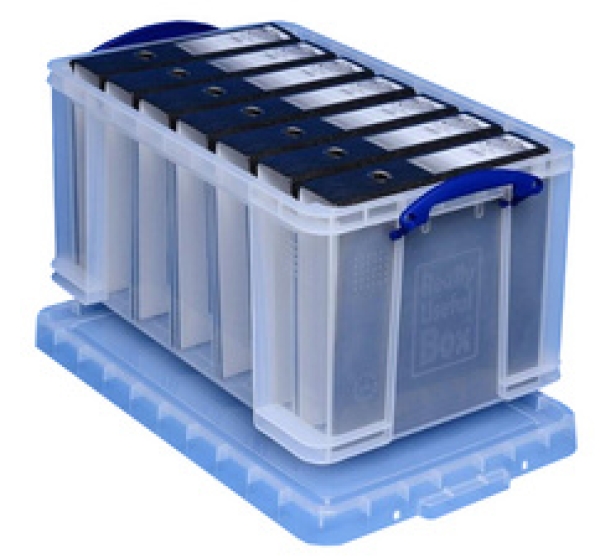 Really Useful Box Aufbewahrungsbox 48 Liter, transparent