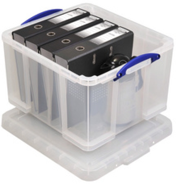 Really Useful Box Aufbewahrungsbox 42 Liter, transparent
