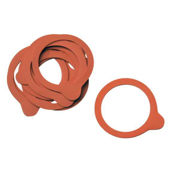 Gummiringe für Einmachgläser orange, Durchmesser 100 mm