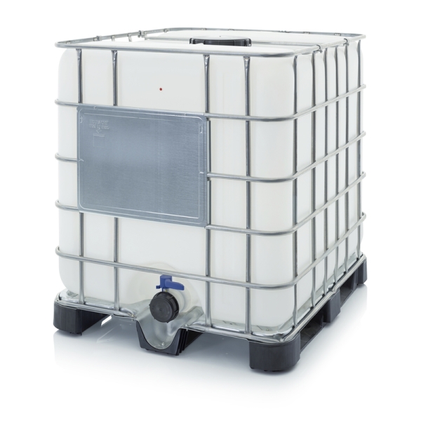 IBC Container mit Kunststoffpalette 120 x 100 x 116 cm