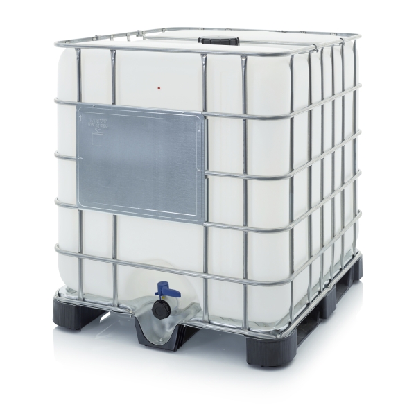 IBC Container mit Kunststoffpalette 120 x 100 x 116 cm