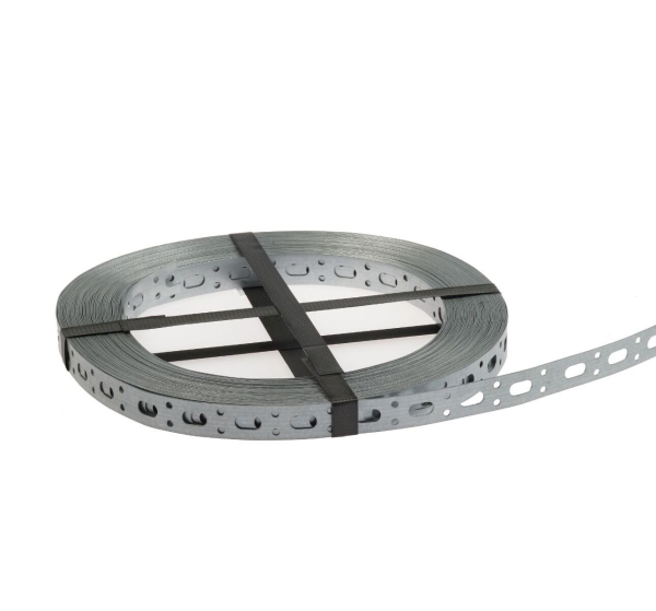 Montageband mit durchgehender Lochung, 17 mm, sendzimirverzinkt