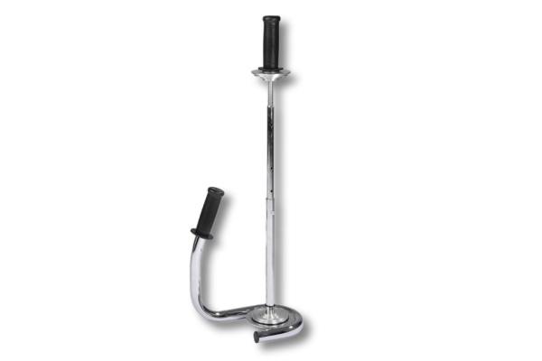 Stretchfolienabroller für Hand-Stretchfolien, Modell Variabel, chrom/metall, Bremse